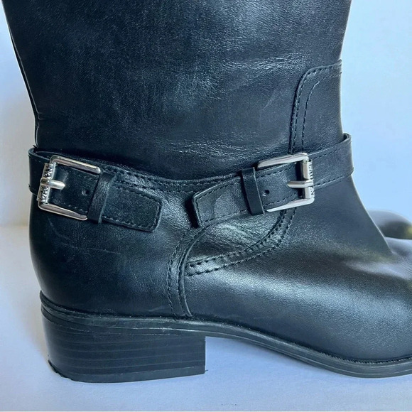 Lauren Ralph Lauren Black Mesi Boots Size 6.5 - Picture 3 of 12